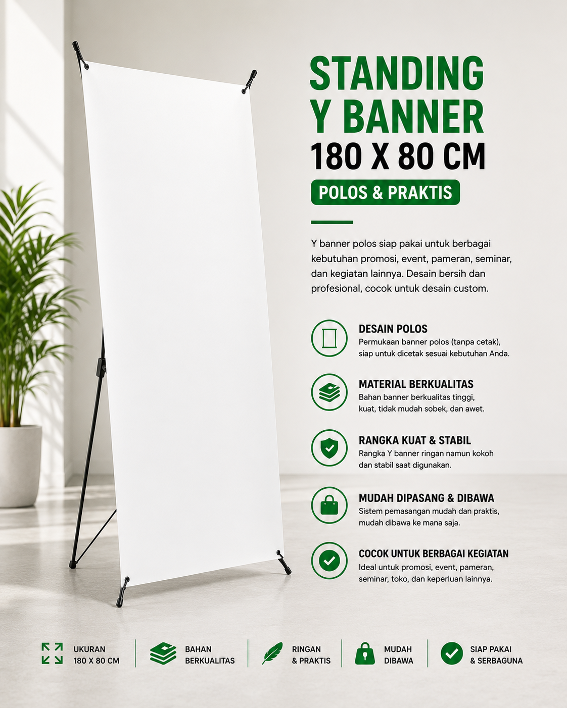 STANDING Y BENNER 80 X 180