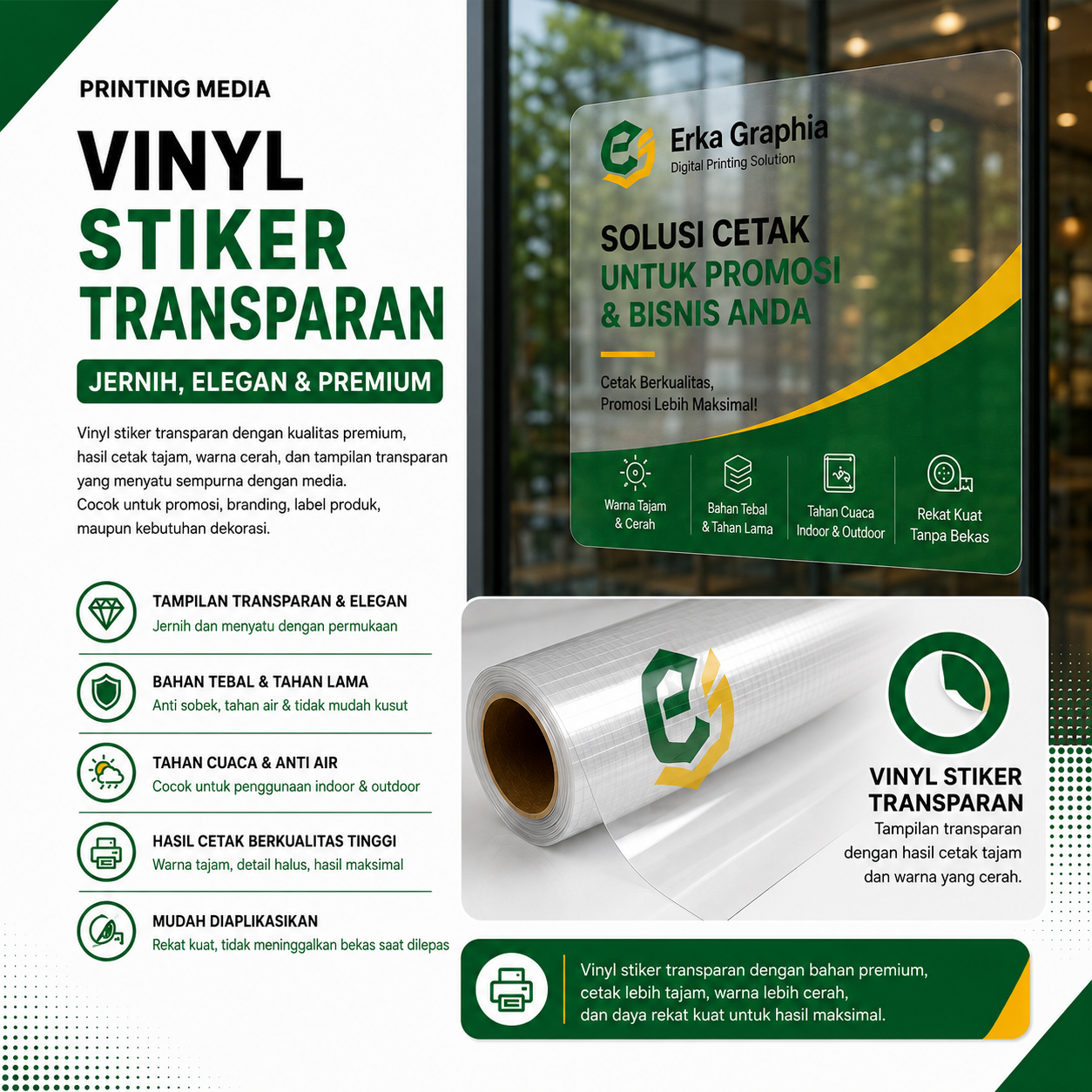 STICKER VINLY TRANSFARANT  METERAN